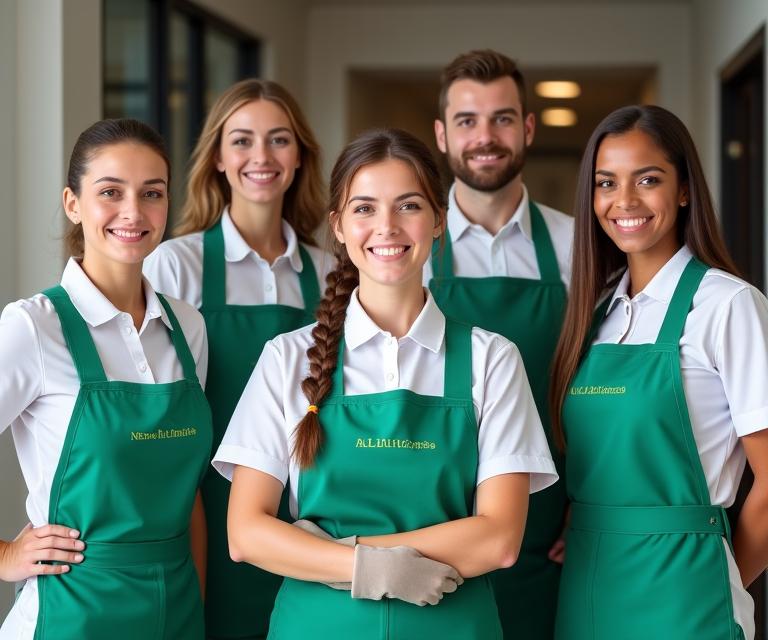 Equipo de profesionales de limpieza de AlbaLimpia